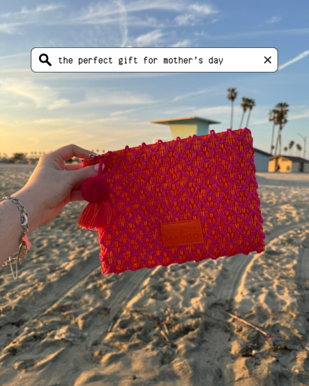 Mini Beach Vibes Rafia Clutch 6-pc Travel Kit