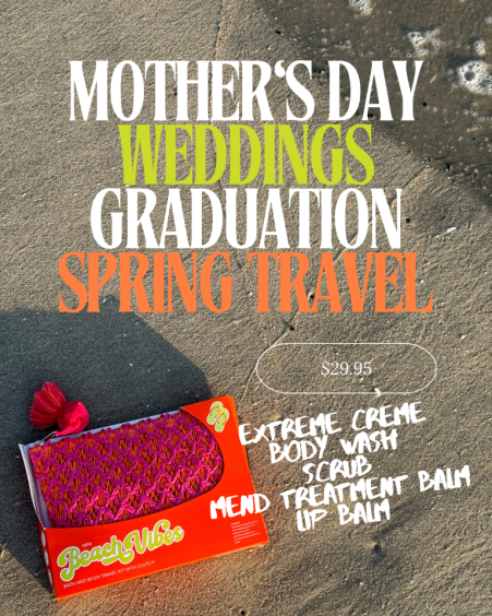 Mini Beach Vibes Rafia Clutch 6-pc Travel Kit