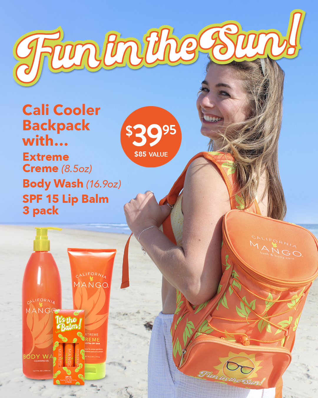 Fun in the Sun Cali Cooler 4 Piece Kit