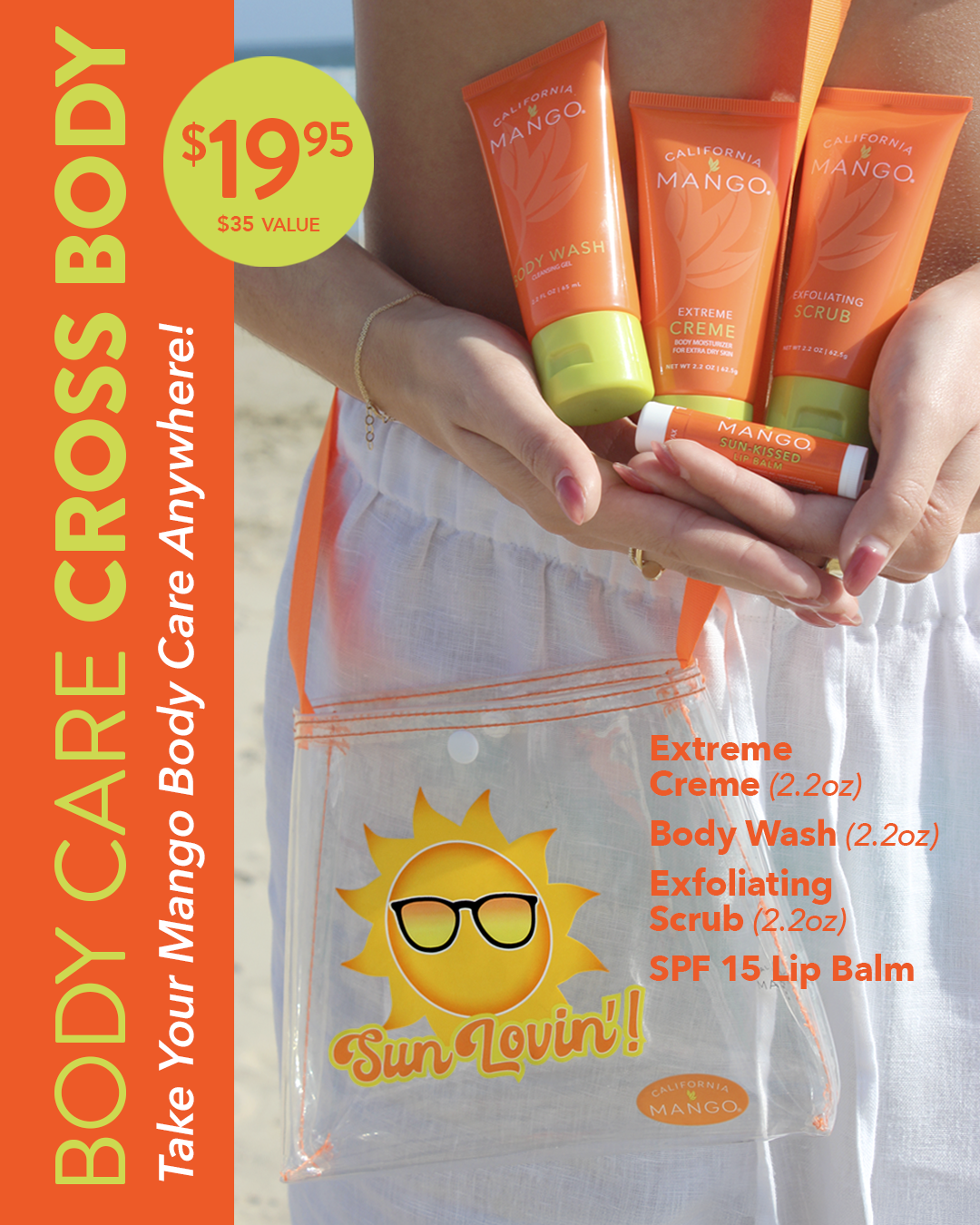 Mango On the Go 5 Piece Body Care Kit