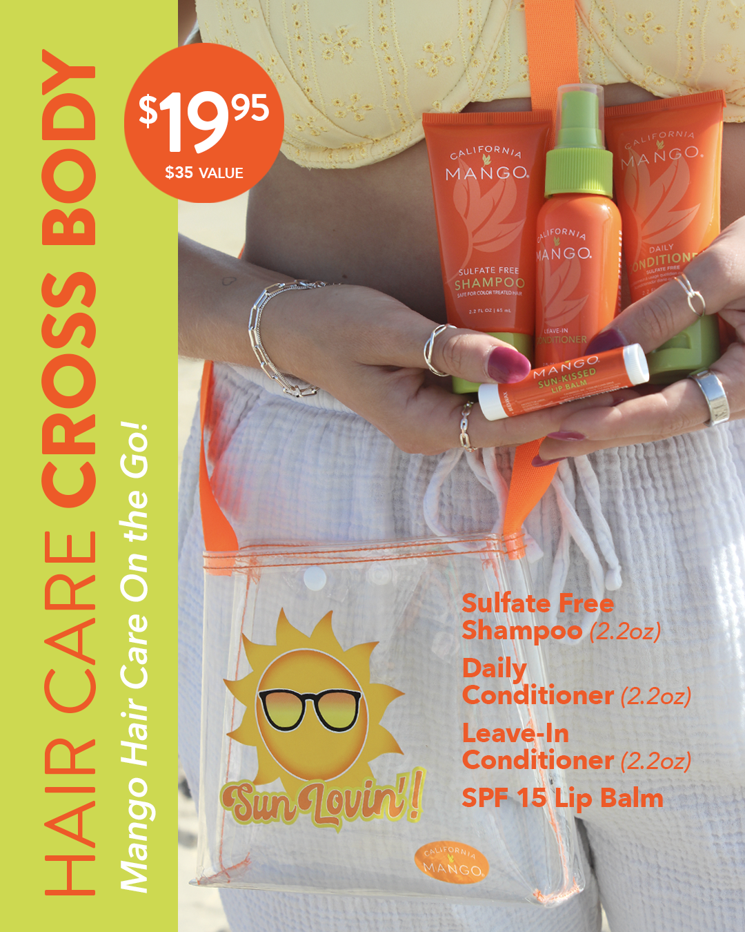 Mango On the Go 5 Piece Hair Care Kit